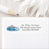 Dolphin Theme Return Address Labkers Etiket (Insitu)