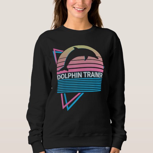 Dolphin Trainer Dolphin Trainer Retro Trui (Voorkant)