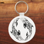Dolphin Tribal Tattoo Sleutelhanger (Voorkant)
