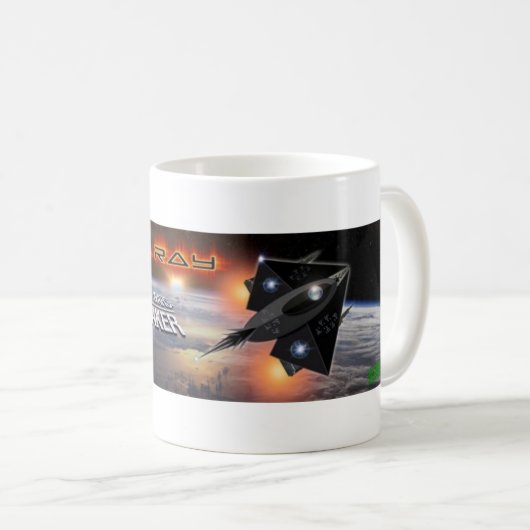 Dolphin Wars Devil Ray Coffee Cup Koffiemok (Voorkant rechts)