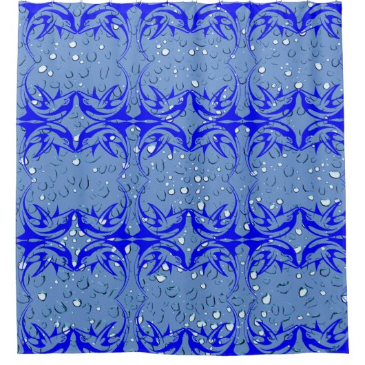 Dolphin Watching Abstract Douchegordijn (Voorkant)