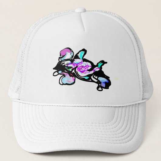 Dolphin wave fun trucker pet (Voorkant)