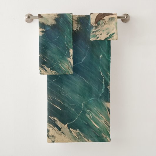 Dolphin Waves Bad Handdoek (Insitu)