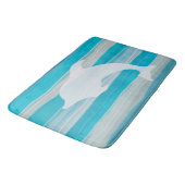 Dolphin&Waves, tapis de bain d'art de gel (Angle)