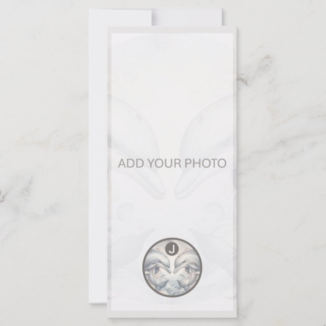 Dolphin Wedding Fotoaankondiging QR Code (Voorkant)