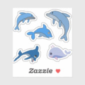 DOLPHIN WHALE ZEEEN STICKER (Vel)