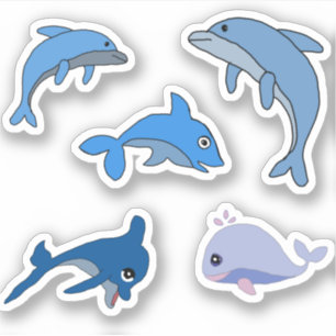 DOLPHIN WHALE ZEEEN STICKER