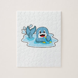 Dolphin with Water polo Legpuzzel