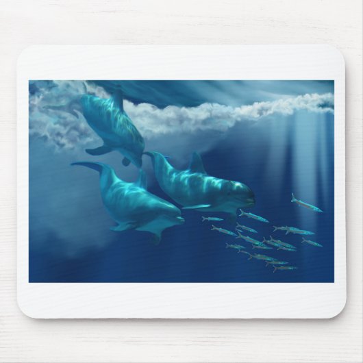 DOLPHIN WORLD Mousepad Muismat (Voorkant)