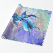 Dolphin Wrapping Paper Gift Cadeaupapier (Uitgerold)