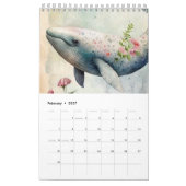 DOLPHINE SOUS LE CALENDRIER FLORAL CORAL ROSE DE M (Feb 2027)