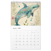 DOLPHINE SOUS LE CALENDRIER FLORAL CORAL ROSE DE M (Jan 2027)
