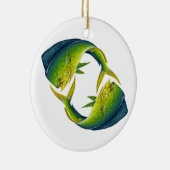 Dolphinfish Duo Ceramic Ornament (Rechts)