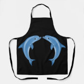 Dolphins Apron Schort (Voorkant)