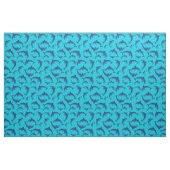 Dolphins Aqua Navy Blue Pattern Stof (Fat Quarter)