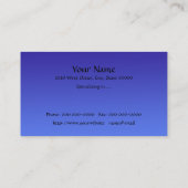 Dolphins Dolphin Blue Ocean Carte de visite (Dos)