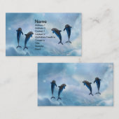 Dolphins fantasie visitekaartje (Voorkant / Achterkant)