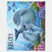 Dolphins Fleece Blanket (Voorkant)