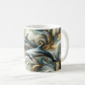 Dolphins Golden Botanical Dreamscape Koffiemok (Voorkant rechts)