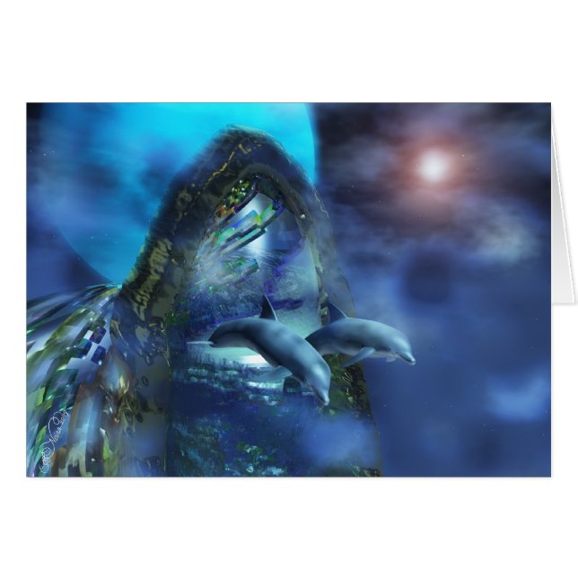 Dolphins-kaart (Voorkant Horizontaal)