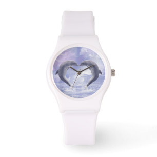 Dolphins Kisses Horloge