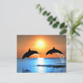 Dolphins Leaping Briefkaart (Staand voorkant)