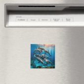 Dolphins Magnet Magneet (Insitu (Vaatwasser))