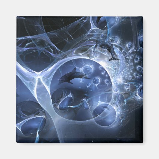 Dolphins Magnet Magneet (Voorkant)