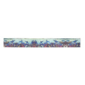 Dolphins Ocean Fish Waves Zee Wildlife Ribbon Lint (Voorkant)