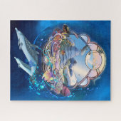 DOLPHINS ONDER DE BEACH PARTIJ LEGPUZZEL (Horizontaal)