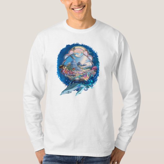 DOLPHINS ONDER DE BEACH PARTIJ T-SHIRT (Voorkant)
