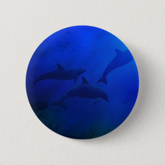 DOLPHINS ONDERWATER RONDE BUTTON 5,7 CM