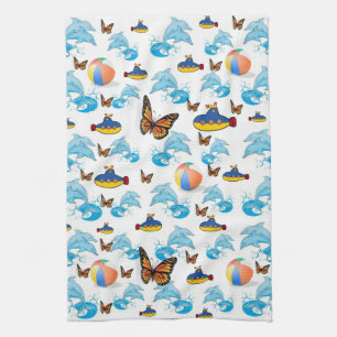 Dolphins Papillon Cuisine Serviette main