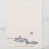 Dolphins Pelican Personalized Letterhead (Voorkant)