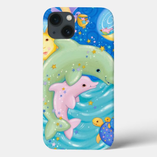 Dolphins Play Case-Mate iPhone Case (Achterkant)