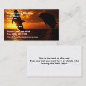 Dolphins Symphony op Sunset Visitekaartje (Voorkant / Achterkant)