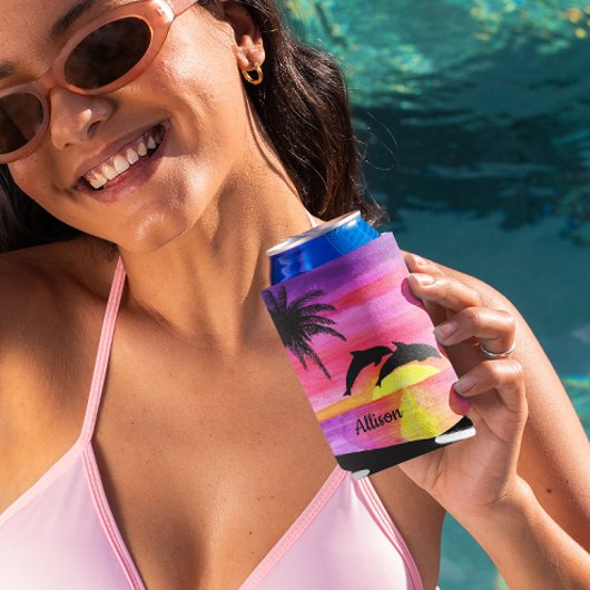 Dolphins Tropisch Paradise - Aangepast Blikjeskoeler