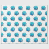 Dolphins World Birthday Cadeaupapier (Vlak)