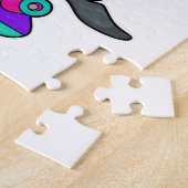 Dolpin as Skater with Skateboard Legpuzzel (Zijkant)