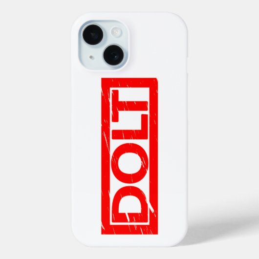 Dolt Stamp Case-Mate iPhone Case (Achterkant)