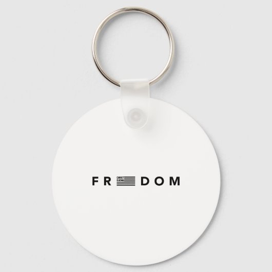 Dom American Flag Christ Is King Design Sleutelhanger (Voorkant)