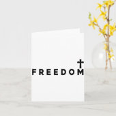 Dom Christian Cross Patriotic Kaart (Gele Bloem)