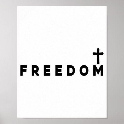 Dom Christian Cross Patriotic  Poster (Voorkant)