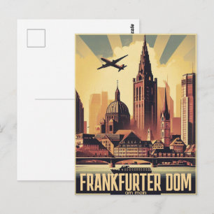 Dom van Frankfurt am Main Frankfurt Kathedraal Briefkaart