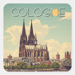 Dom van Keulen Duitsland Reizen Vierkante Sticker