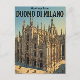 Dom van Milaan Italië Briefkaart