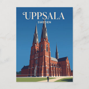 Dom van Uppsala Zweden Briefkaart
