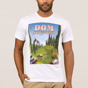 Dom Zwitserland reisposter T-shirt