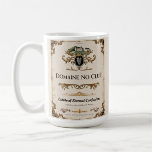 Domaine No Clué - Parodie Vin Étiquette Mug