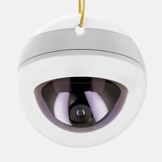 Dome-bewakingscamera Keramisch Ornament (Voorkant)